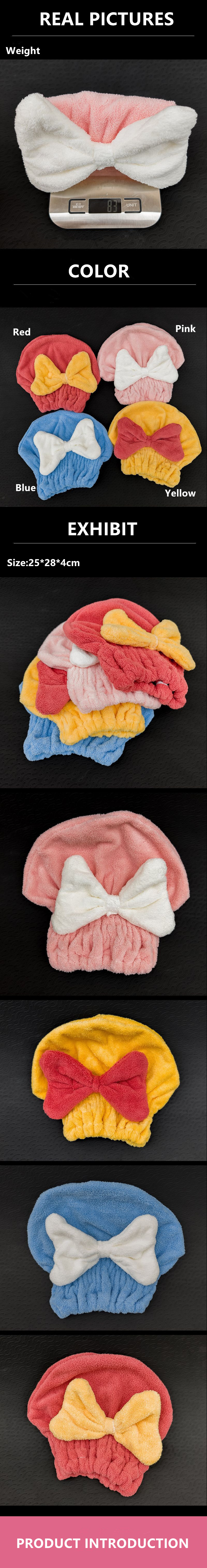 Home Hair Turban Double Layer Microfiber Hair Wrap Towel Various Colors for Option