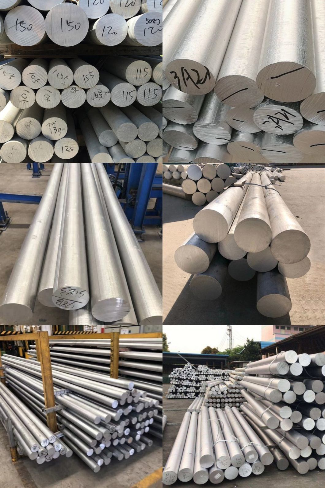 Wholesale Rod 20mm - 250mm 6061 6063 7075 6082 T6 Aluminium Bar Price