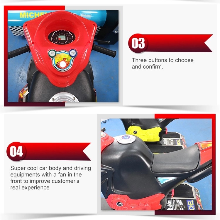 Stable Motorcycle Racing Arcade Machine , 230kg Racing Simulator Arcade Machine