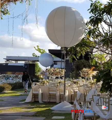 480W AC 120/230V White Moon Balloon Led Lights - Premium Led Lantern Lights For Inflatables