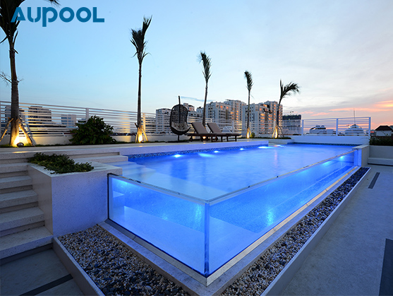Dry Constant Temperature Polymerization Acrylic Swimming Pool for Private Villa House