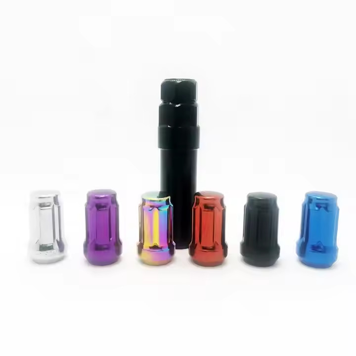 6 Spline Wheel Lug Nuts Replacement 21X90mm With Electrophoresed Surface