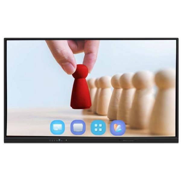 Android 11 IR Interactive Whiteboard Finger Touch 65 75 86 Inch Smart Panel
