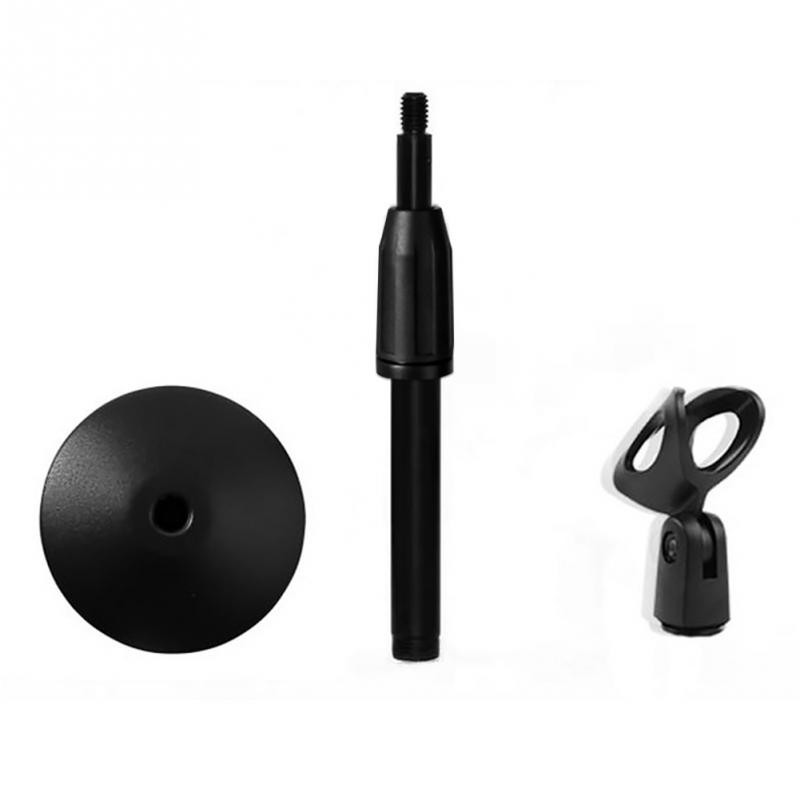 Shock Proof Link 11 Inches Round Base Mic Stand , On Stage Mic Stand Round Base