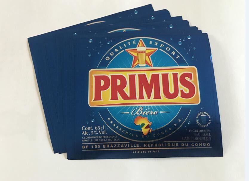 Beautiful metallized paper for beer label,private label beer,beer label