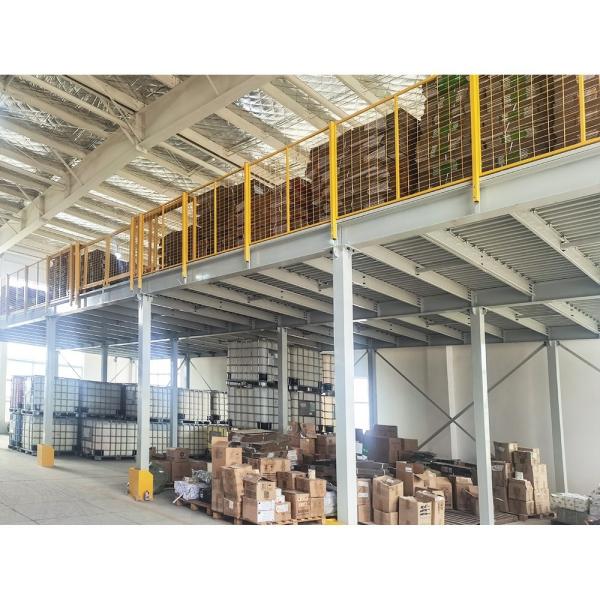 Corrosion Protection Steel Mezzanine Floors Platform with Customized Size and