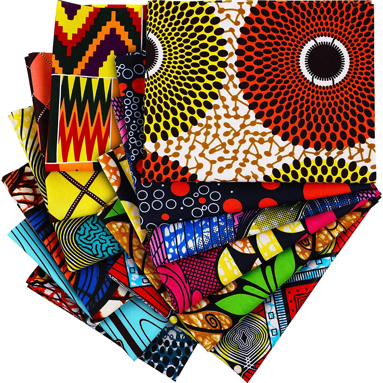 Woven Cotton Wax Fabric for African Garments Traditional African Print