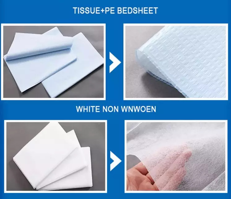 Wood Pulp Disposable Bed Sheets Roll For Medical Examination