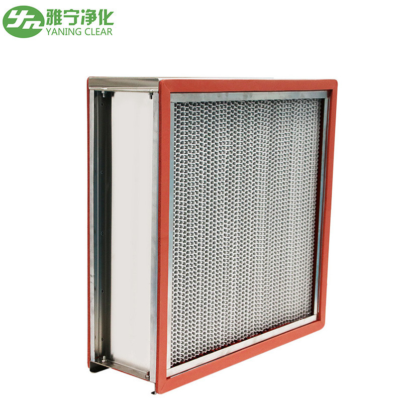Fiberglass Paper HEPA Air Filter For High Temperature Sterilizing Tunnel Oven