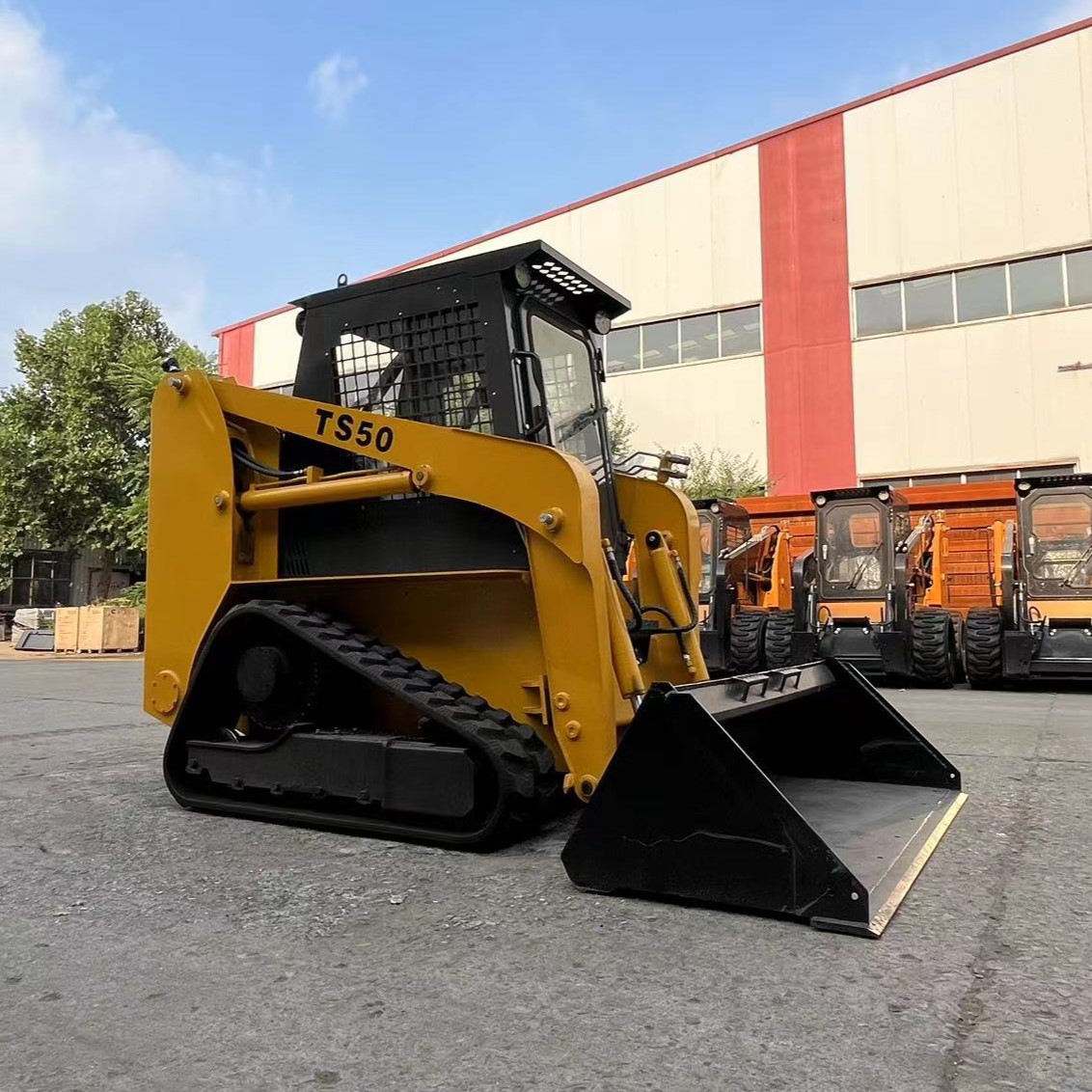 LS EPA Engine Equipped Multi-functional Skid Steer Loader with Air Conditioner Outlet