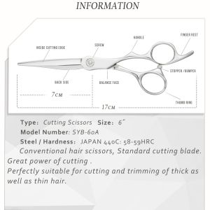 Customized Professional Hairdressing Scissors Sharp Edges Comfortable Handle