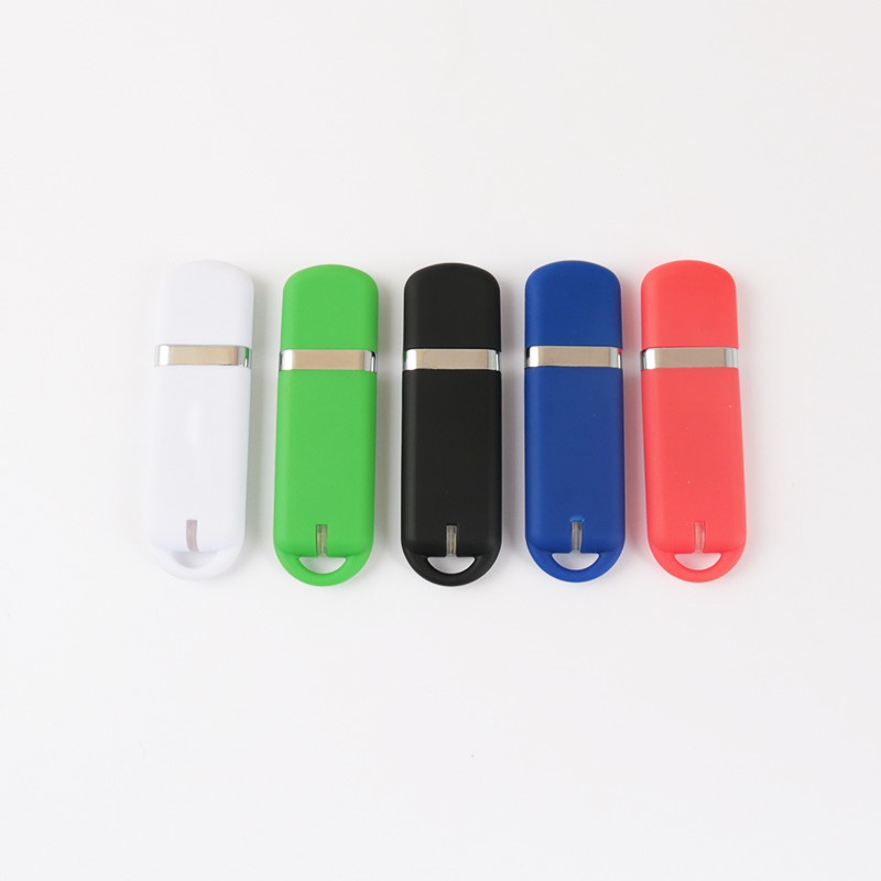 CMYK Logo Fast Speed Plastic USB Stick Made With / Without Rubber Oil Body