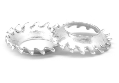 DIN 6798V Serrated Countersunk Flat Spring Washers Zin Plated Stainless Steel Flat Washers