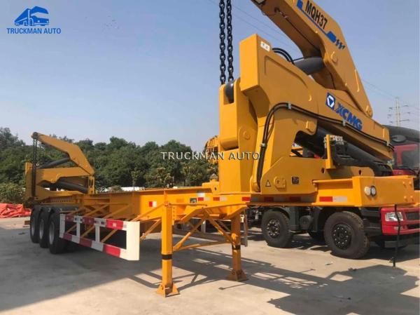 Quality High Strength Sideloader Trailer , Side Lifter Trailer 1*20 Feet / 2*40 Feet Container for sale