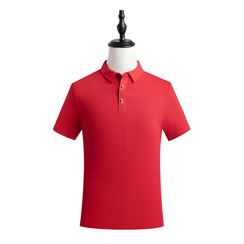 High Grade Pure Color Mercerized Cotton POLO Shirt With Short Sleeves