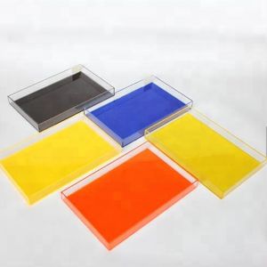 Plexiglass Acrylic Tray Display Clear Case Dessert Cake Box Custom Eco -