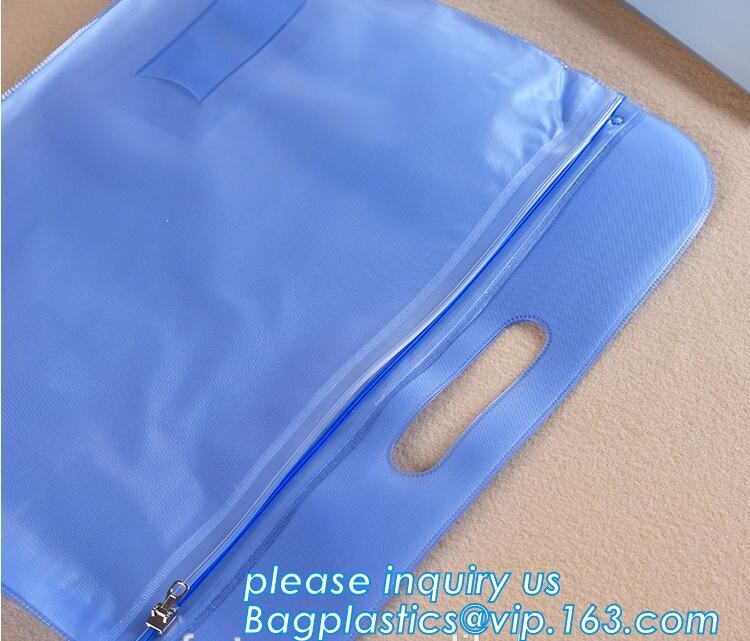 Plastic Bag OEM Custom PVC Loop Handle Image Printed Plastic Shopping Bag,Promotional Clear Waterproof Plastic Cosmetic