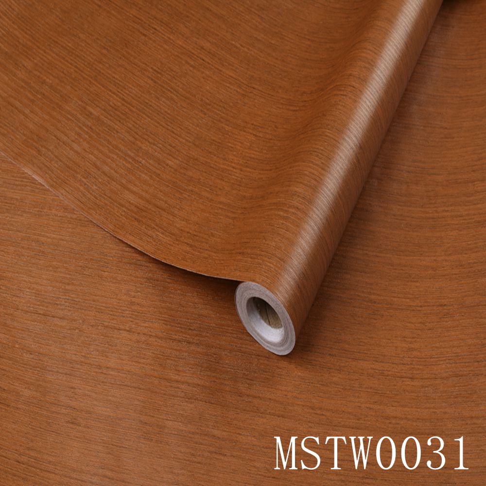 Wood Grain Self-Adhesive PVC Vinyl Wall Panels Modern Style Wallpaper Contact Paper for Door Stickers