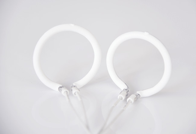 Ring Shape Glass Infrared Heating Lamp 240V 1600W White Coating