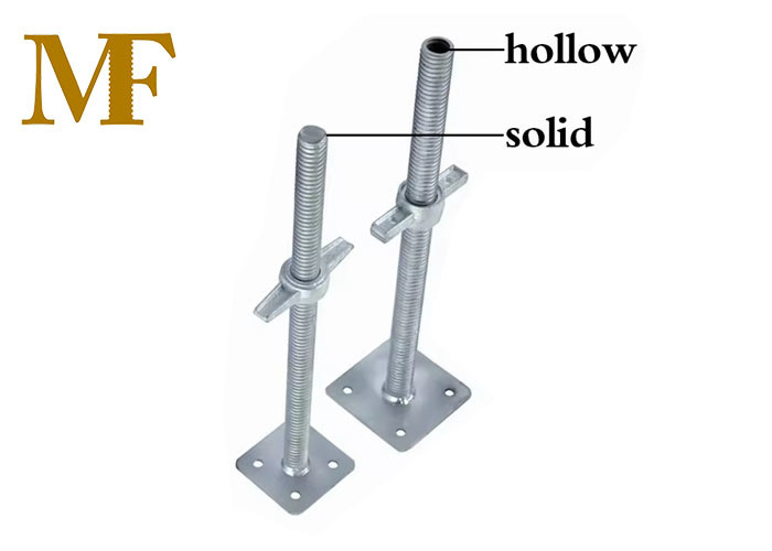 Scaffold Screw Jack Hot Dip Galvanized Compatible With Various Scaffolding Systems