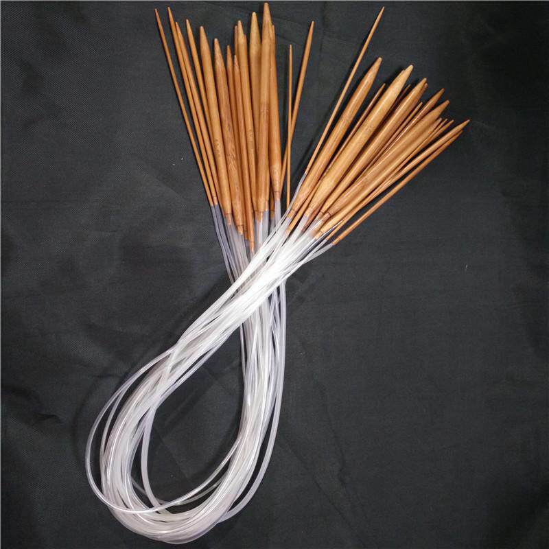 Knitting Needles Set , Carbonized Bamboo Knitting Needles for Handmade Creative DIY