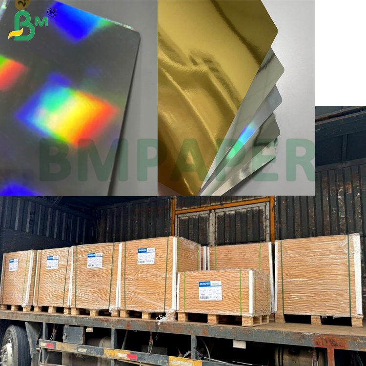 300gsm Printability Scratch - Resistant  Luxury Metallic Paperboard For Gift Boxes Cosmetic Packaging 