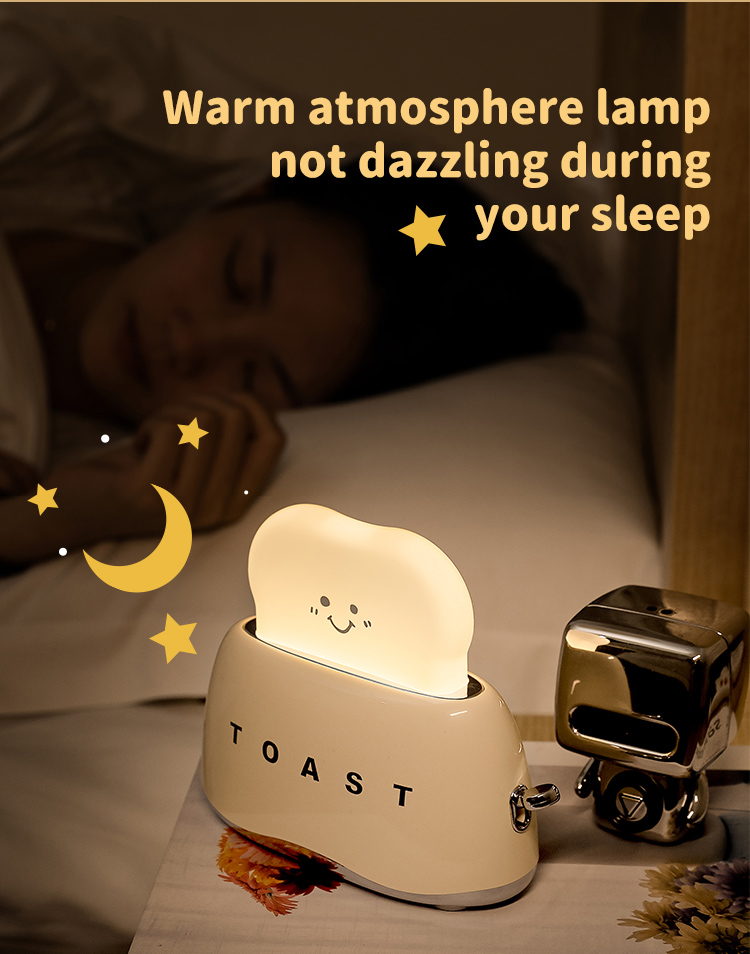 LED Energy Saving Table Desk Decorative Light-up Toaster Lamps for Decorative Lighting