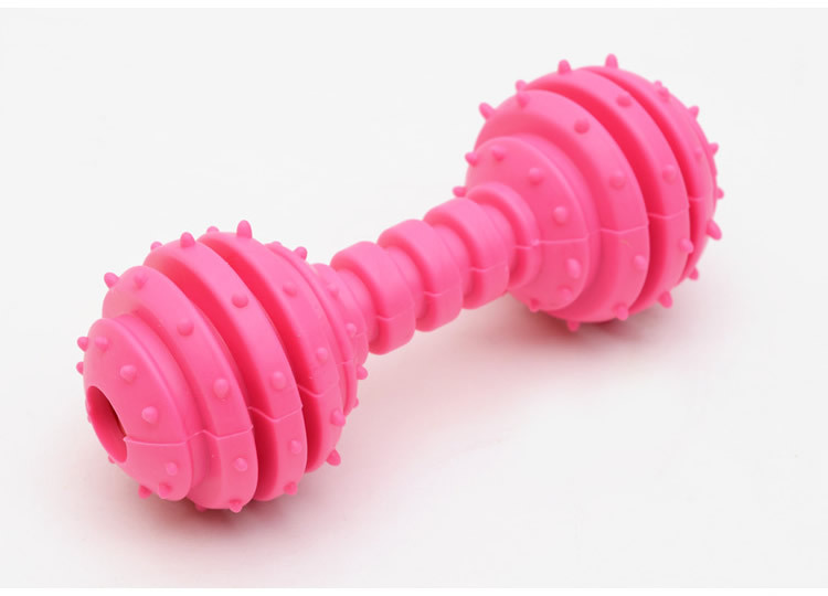 Dog Chew Toy Bone Shape TPR Pet Dog Toy Barbell Stocked for Your Furry Friend