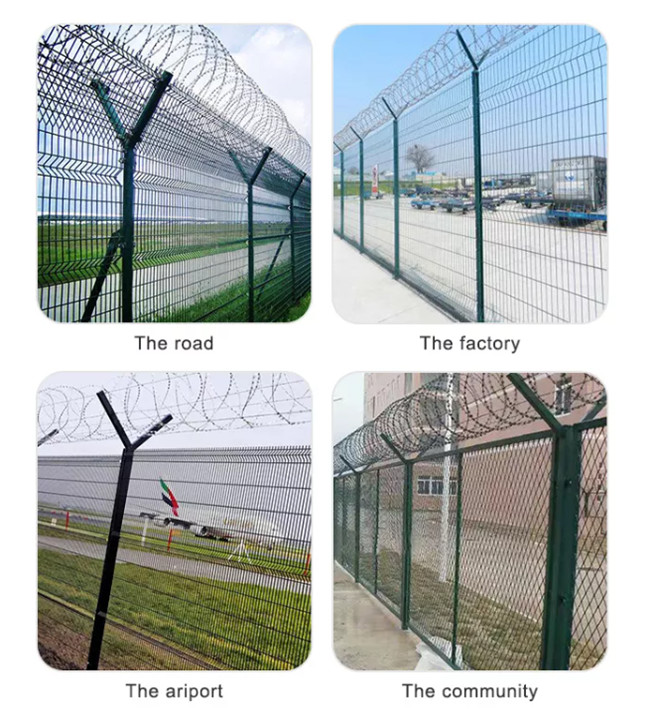 5mm Corrosion Resistant No Climb Security Fence For Airport
