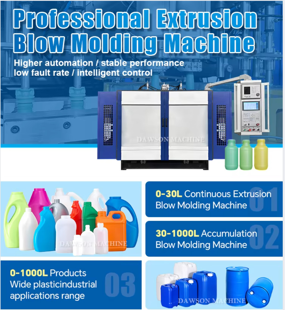 HDPE Pesticide Bottle Making Chemical Drum Extrusion Blow Molding Machine