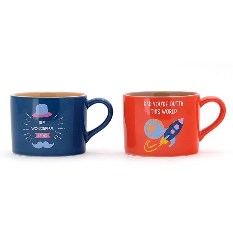 Customized Muti-Color Tea Mothers Day Coffee Mug Ceramic Cup Custom Logo For Dad