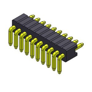 Pin Header Connector 1.27mm Serise Single Row R/A Stright Type 1*2PIN To 1*50PIN