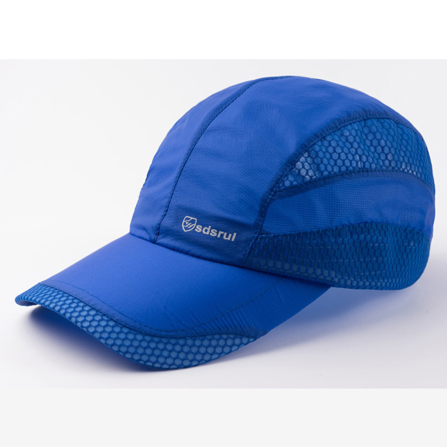 100%ployester Quick embroidered Breathalble Outdoor UV SPF 50 Running Cap Trucker Hats Many colors are available