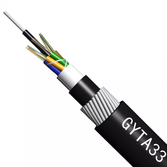 Outdoor Fiber Optical Cable Steel Wire Armored GYTS33 Submarine Underwater Cable 1