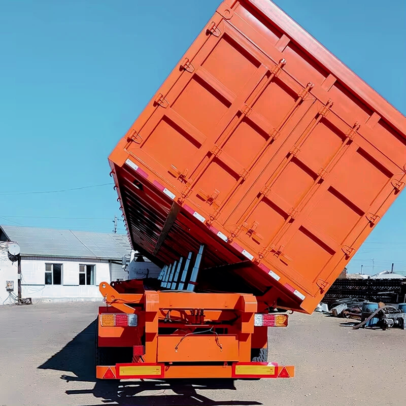 3-Axles Tipping Coal Mine Transportation SemiTrailer Engineered For Efficient Transportation And Unloading Of Sand Coal