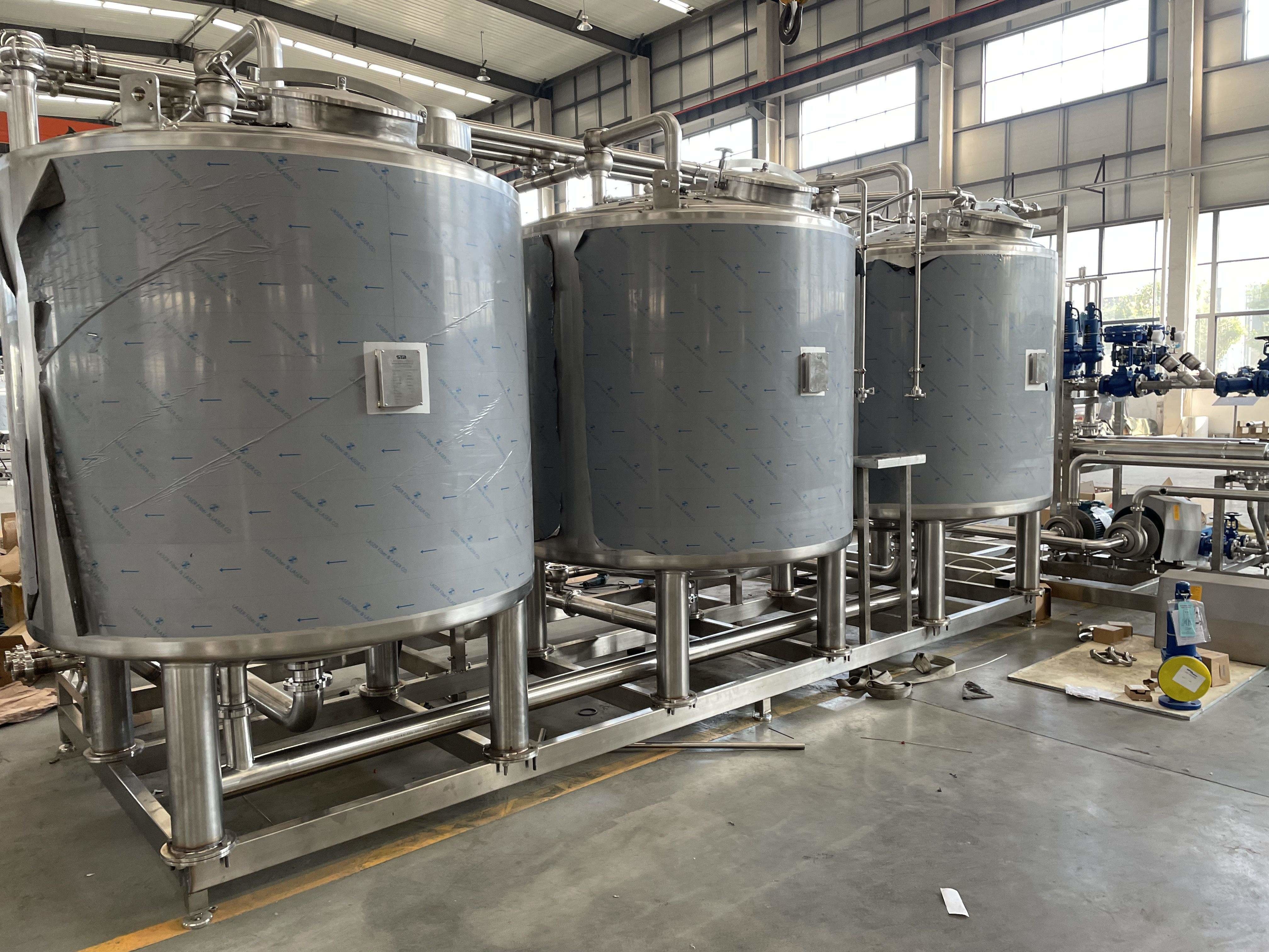 Small Scale Dairy Processing Machine 500L Yogurt Production Line