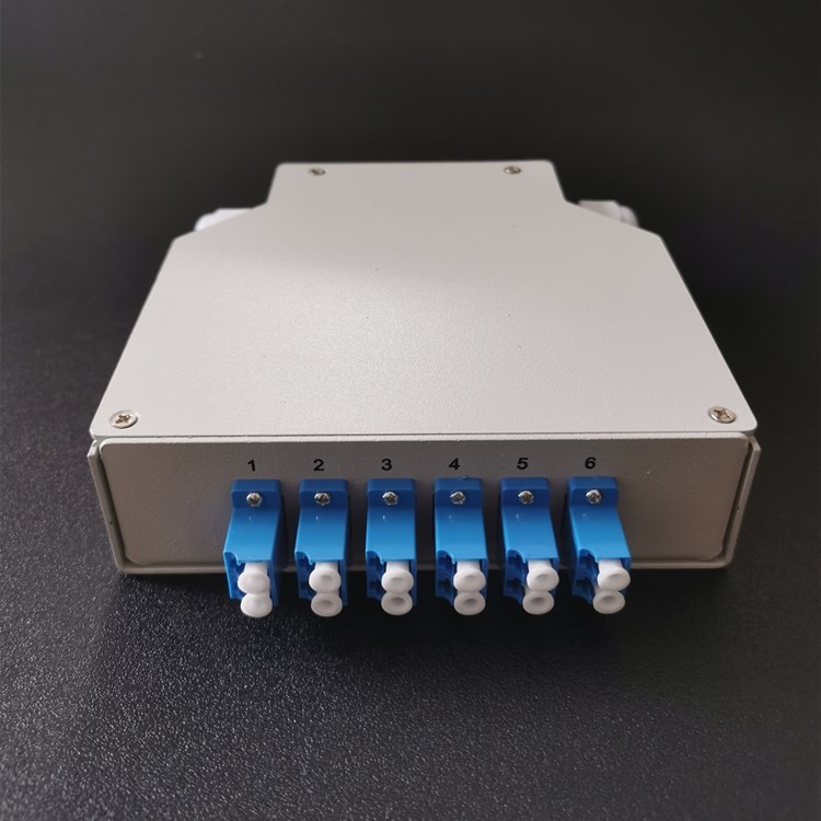 12 Core Cold Rolled Steel Fiber Optic Din Rail Terminal Box With Lc Duplex Adapter