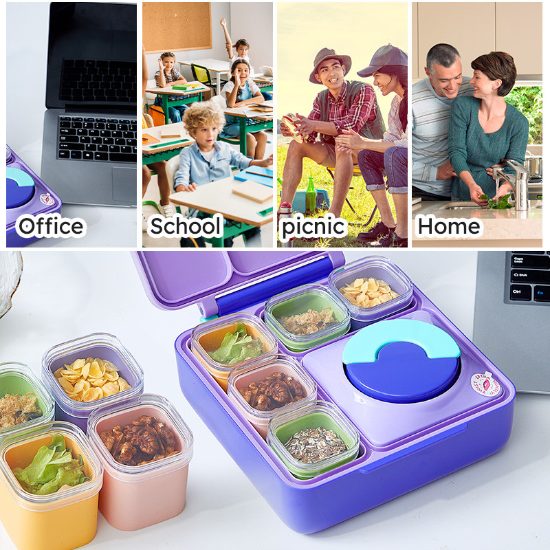 Custom 4 Pack Food Safe Silicone Small Lunch Snack Sauce Cups Containers With Lids