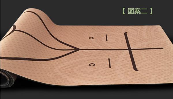 New premium Eco friendly lase carve printing fitness mat custom printed anti