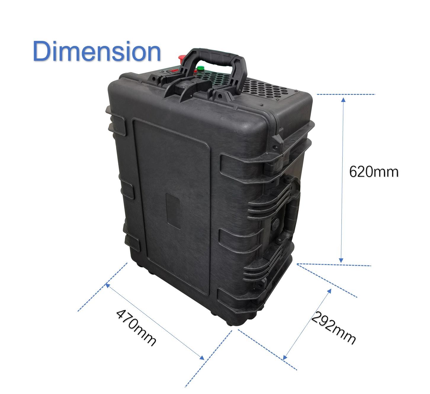 Suitcase 100W JPT Portable Laser Cleaning Machine 28KG Weight
