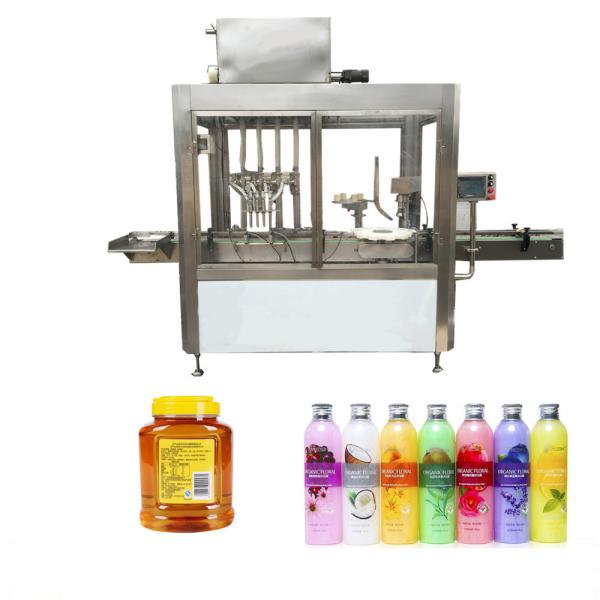 Color Touch Screen Oil Bottle Filling Machine , 500kg Automatic Oil Filling