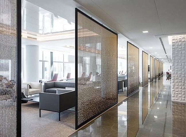 Fabric Laminated Glass, Wired Glass, Laminated Architectural Mesh Brings Noble and Elegant Charm to Buildings