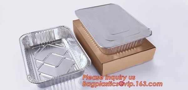 Rectangular shape excellent quality Aluminium Material food grade disposable