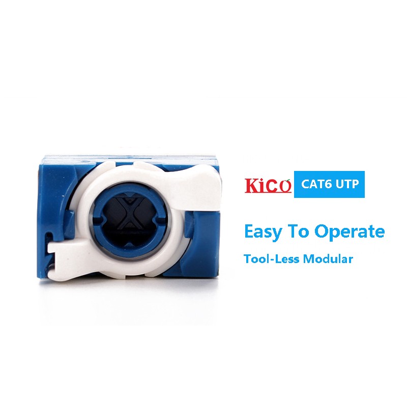 UTP Networking Rj45 Keystone Jack , Module Cat6 Shielded Keystone Jack