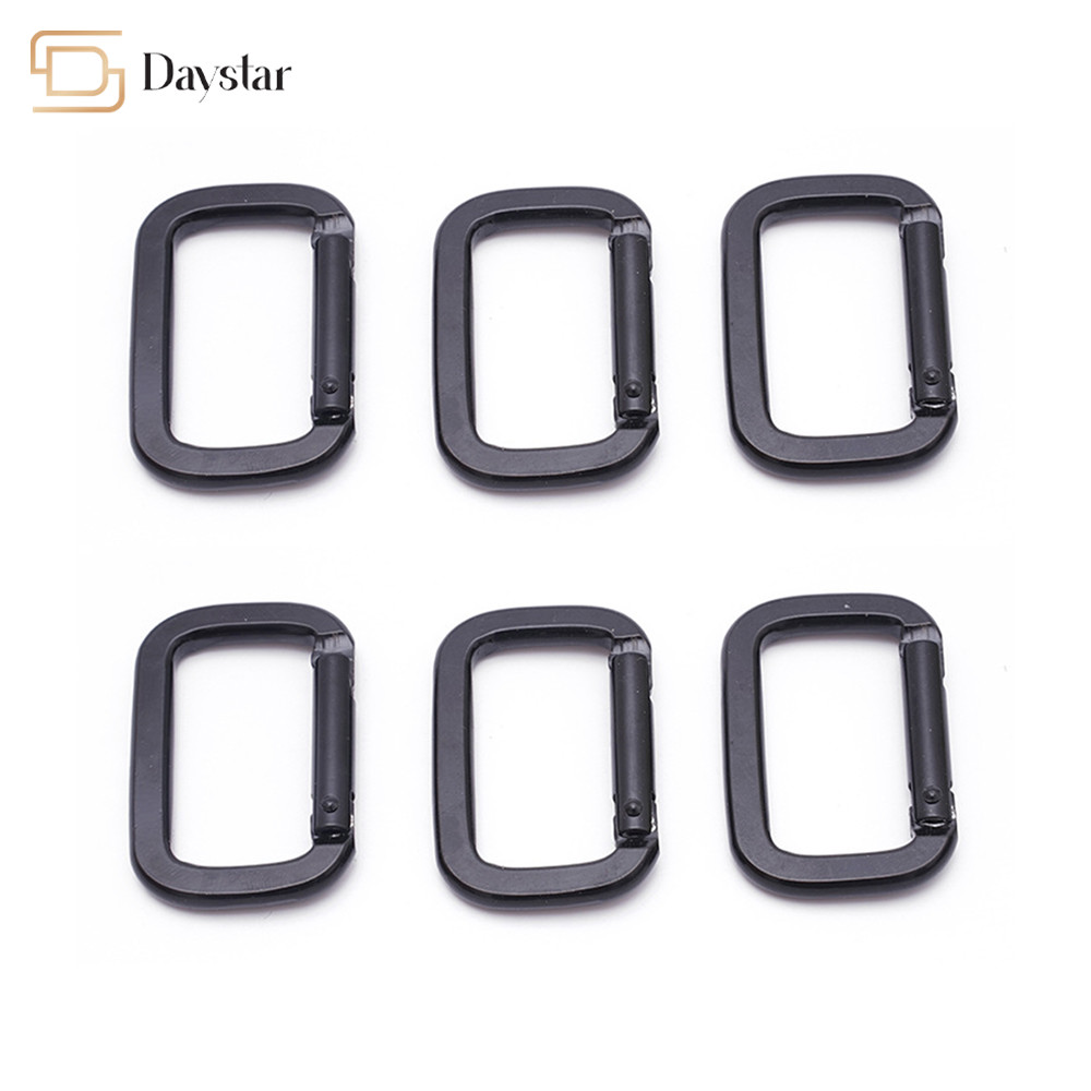 Custom Metal Carabiner Keychain Clip , Rectangle Hook Metal Accessories