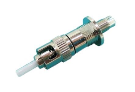 Plastic / Metal Body Fiber Optic Adapter DIN Female To FC/ST/LC Male Hybrid Converter