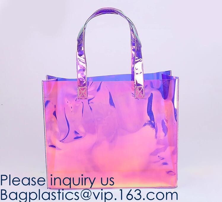 Stadium Approved Environmentally New Clear Tote PVC Shoulder Transparent Shopping Bag,Recycled Clear Pvc Shopping Tote B