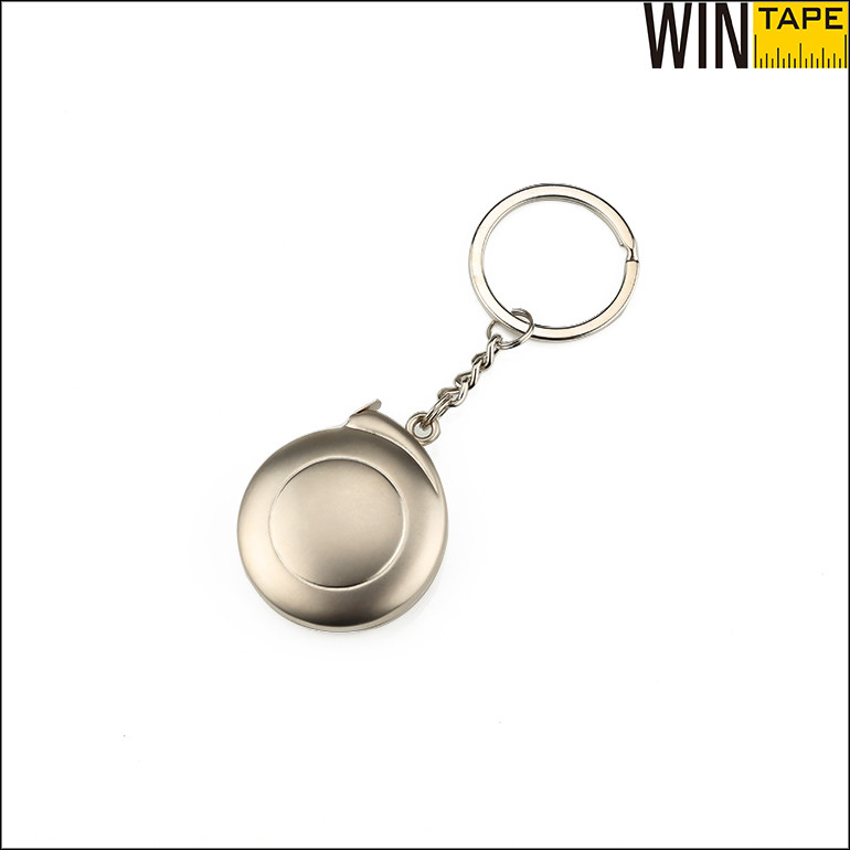 Wintape Imitating Metal Galvanized In Silver Or Gold Round Shape Wholesale Mini Steel Tape Measure