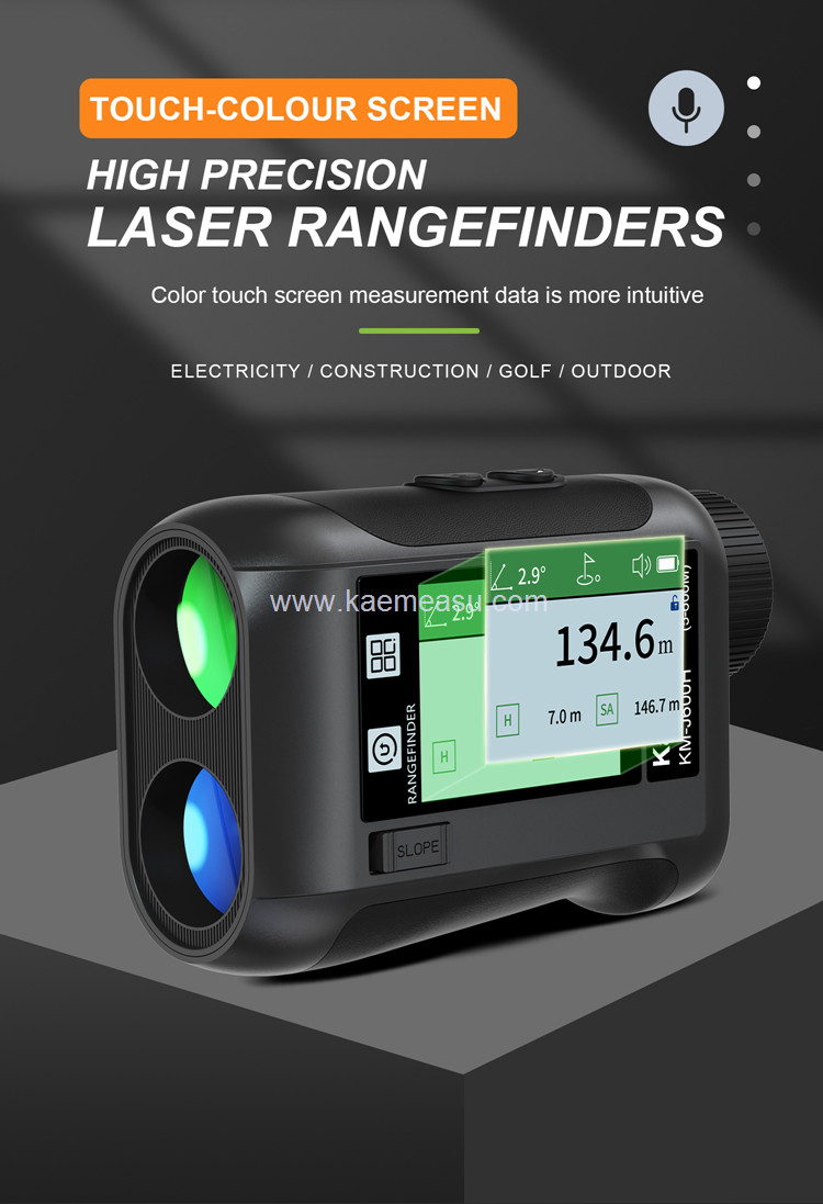 kaemeasu Multifunctional Laser Rangefinder Data Broadcast Golf Range Finder Telescope J800