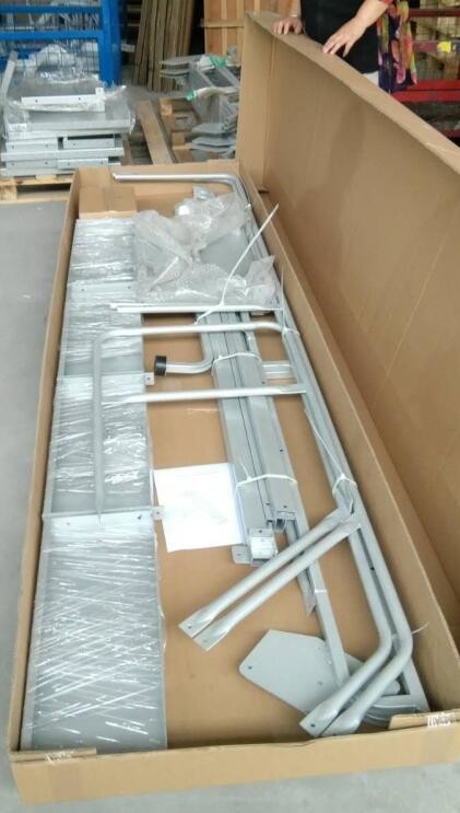 Six Steps Steel Industrial Rolling Ladder 300kg 2340mm Auxiliary Equipments